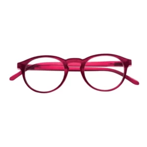 lunette loupe ronde rouge de face lu713